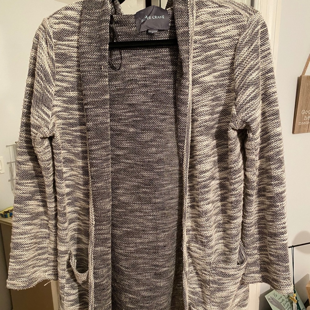 Paper Crane Hooded Cardigan